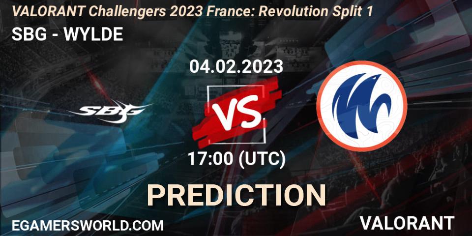 SBG - WYLDE: Maç tahminleri. 04.02.23, VALORANT, VALORANT Challengers 2023 France: Revolution Split 1