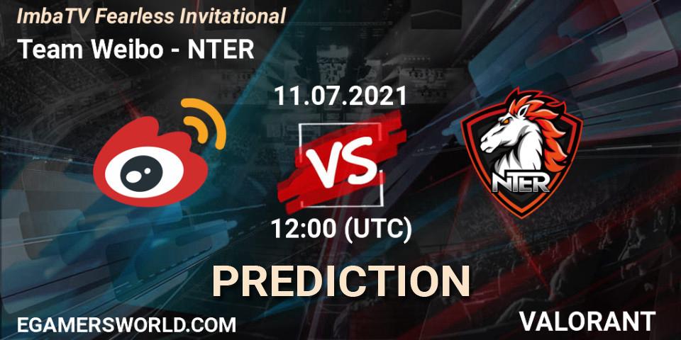 Team Weibo - NTER: Maç tahminleri. 11.07.2021 at 12:00, VALORANT, ImbaTV Fearless Invitational