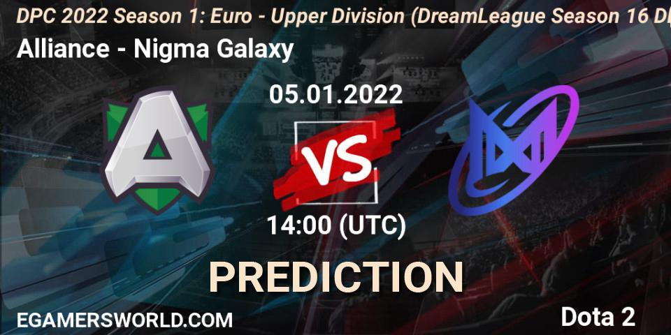 Alliance - Nigma Galaxy: Maç tahminleri. 05.01.2022 at 13:56, Dota 2, DPC 2022 Season 1: Euro - Upper Division (DreamLeague Season 16 DPC WEU)