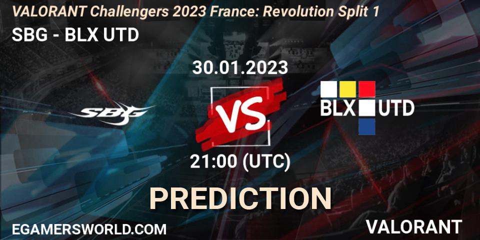 SBG - BLX UTD: Maç tahminleri. 30.01.23, VALORANT, VALORANT Challengers 2023 France: Revolution Split 1