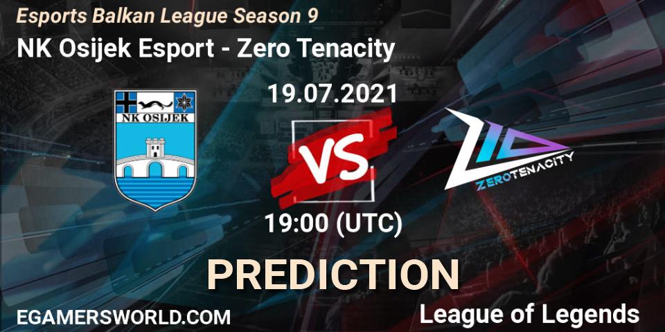 NK Osijek Esport - Zero Tenacity: Maç tahminleri. 19.07.2021 at 19:00, LoL, Esports Balkan League Season 9