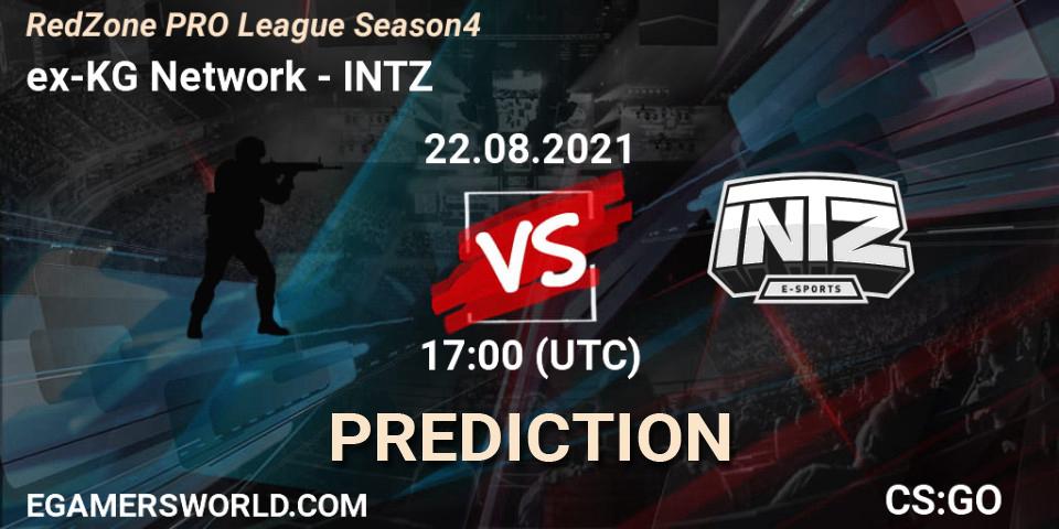 ex-KG Network - INTZ: Maç tahminleri. 22.08.2021 at 17:00, Counter-Strike (CS2), RedZone PRO League Season 4
