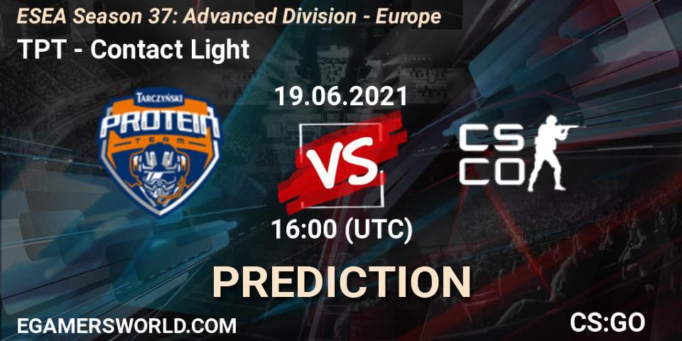 TPT - Contact Light: Maç tahminleri. 21.06.2021 at 18:00, Counter-Strike (CS2), ESEA Season 37: Advanced Division - Europe