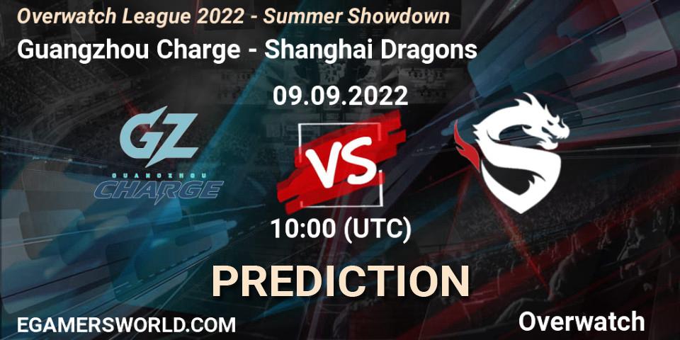 Guangzhou Charge - Shanghai Dragons: Maç tahminleri. 09.09.2022 at 10:00, Overwatch, Overwatch League 2022 - Summer Showdown
