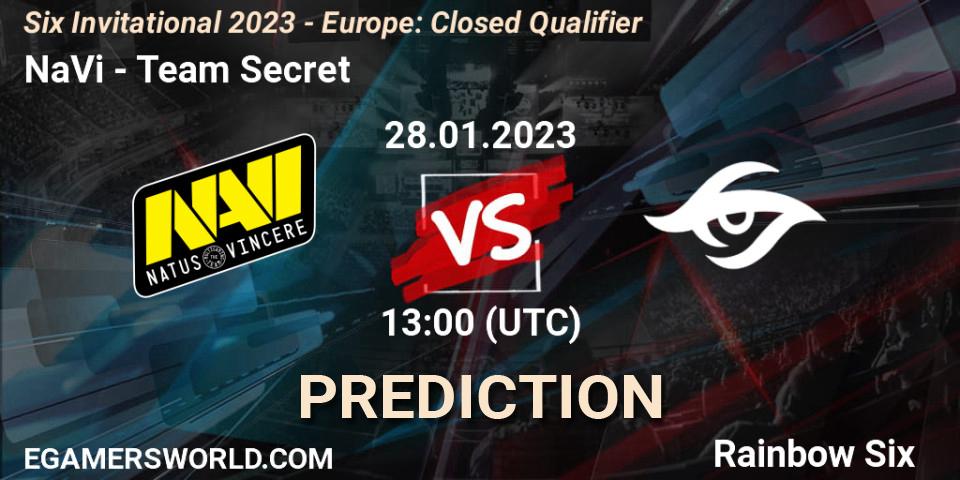 NaVi - Team Secret: Maç tahminleri. 28.01.23, Rainbow Six, Six Invitational 2023 - Europe: Closed Qualifier