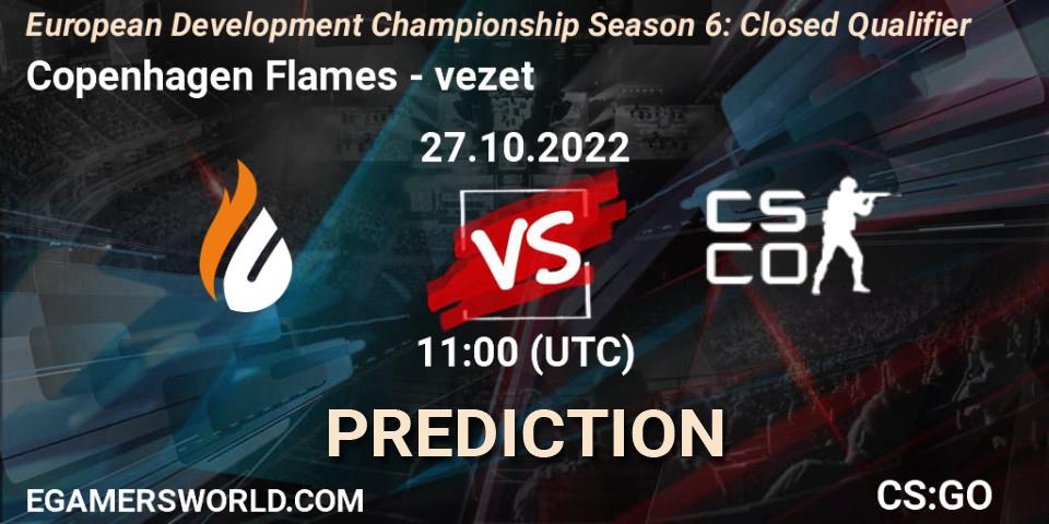 Copenhagen Flames - vezet: Maç tahminleri. 27.10.2022 at 11:00, Counter-Strike (CS2), European Development Championship Season 6: Closed Qualifier