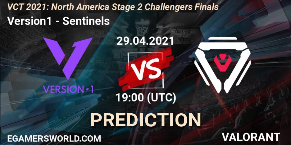 Version1 - Sentinels: Maç tahminleri. 29.04.2021 at 20:00, VALORANT, VCT 2021: North America Stage 2 Challengers Finals