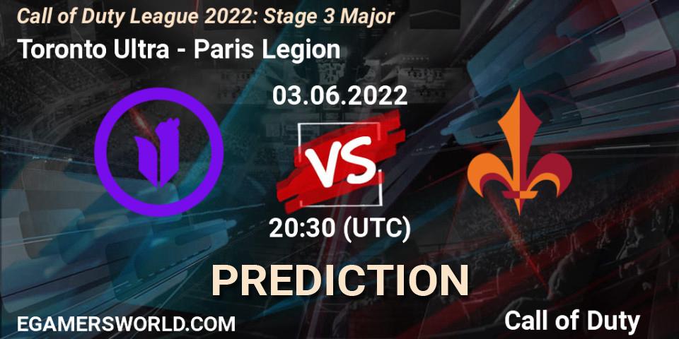 Toronto Ultra - Paris Legion: Maç tahminleri. 03.06.2022 at 20:30, Call of Duty, Call of Duty League 2022: Stage 3 Major