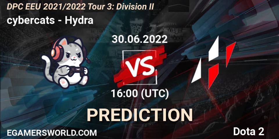 cybercats - Hydra: Maç tahminleri. 30.06.2022 at 16:38, Dota 2, DPC EEU 2021/2022 Tour 3: Division II