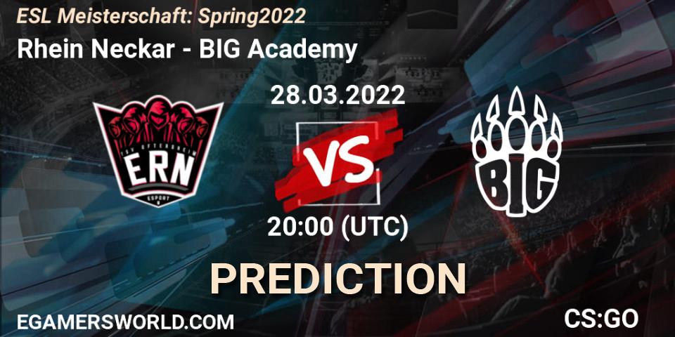 Rhein Neckar - BIG Academy: Maç tahminleri. 28.03.2022 at 19:00, Counter-Strike (CS2), ESL Meisterschaft: Spring 2022