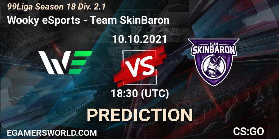 Wooky eSports - Team SkinBaron: Maç tahminleri. 10.10.2021 at 18:30, Counter-Strike (CS2), 99Liga Season 18 Div. 2.1