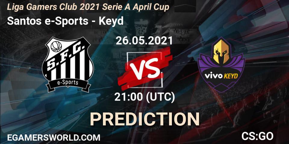 Santos e-Sports - Keyd: Maç tahminleri. 26.05.2021 at 21:00, Counter-Strike (CS2), Liga Gamers Club 2021 Serie A April Cup