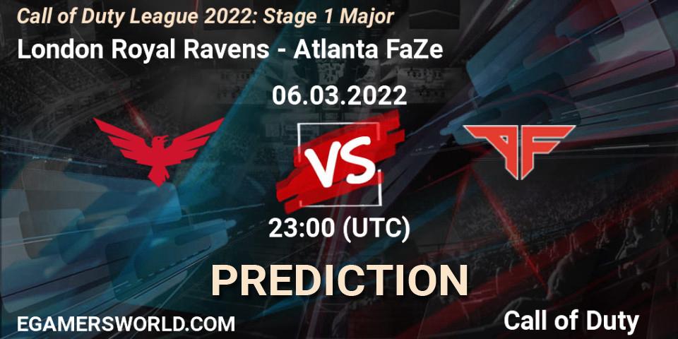 London Royal Ravens - Atlanta FaZe: Maç tahminleri. 06.03.2022 at 23:00, Call of Duty, Call of Duty League 2022: Stage 1 Major