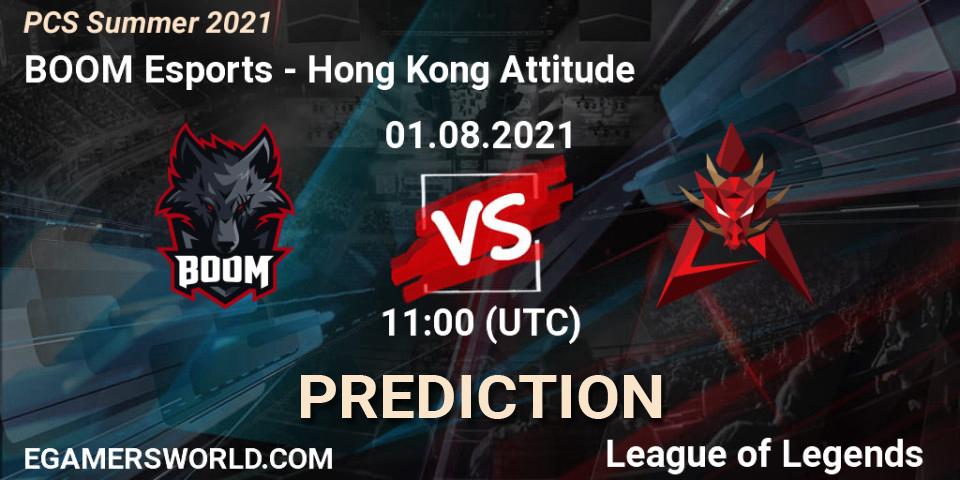 BOOM Esports - Hong Kong Attitude: Maç tahminleri. 01.08.21, LoL, PCS Summer 2021