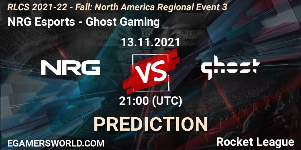 NRG Esports - Ghost Gaming: Maç tahminleri. 13.11.2021 at 18:00, Rocket League, RLCS 2021-22 - Fall: North America Regional Event 3
