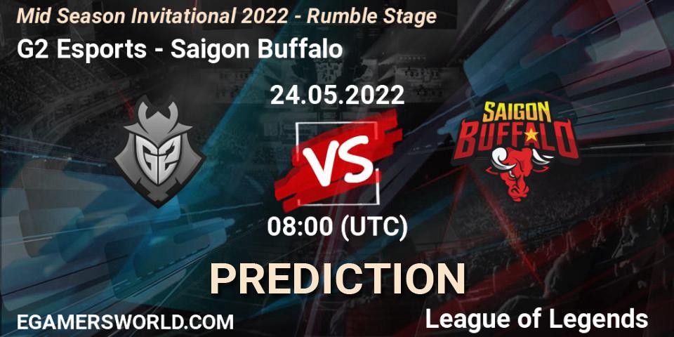 G2 Esports - Saigon Buffalo: Maç tahminleri. 24.05.22, LoL, Mid Season Invitational 2022 - Rumble Stage