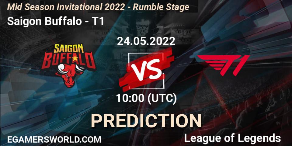 Saigon Buffalo - T1: Maç tahminleri. 24.05.2022 at 07:45, LoL, Mid Season Invitational 2022 - Rumble Stage