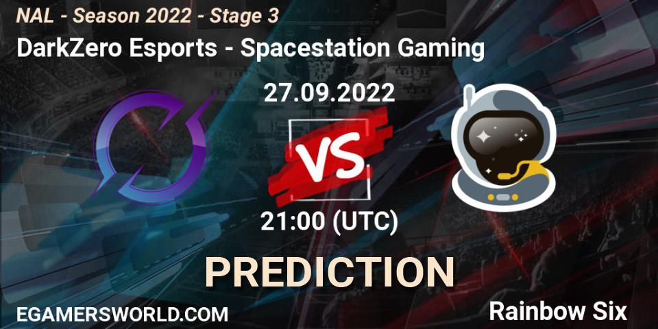 DarkZero Esports - Spacestation Gaming: Maç tahminleri. 27.09.22, Rainbow Six, NAL - Season 2022 - Stage 3