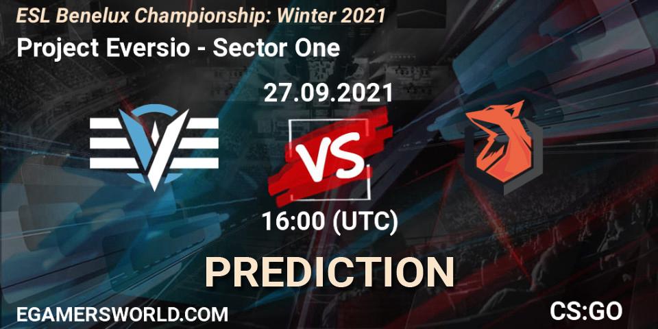 Project Eversio - Sector One: Maç tahminleri. 27.09.2021 at 16:00, Counter-Strike (CS2), ESL Benelux Championship: Winter 2021