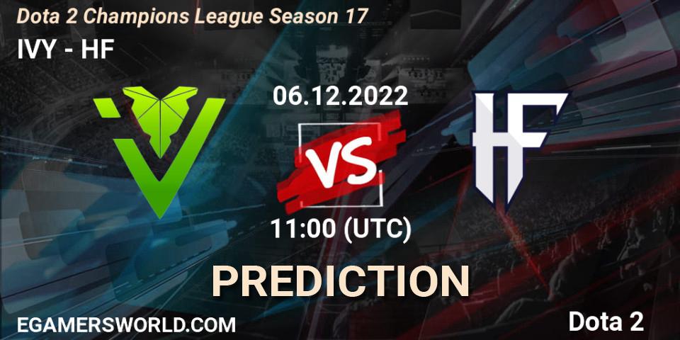 IVY - HF: Maç tahminleri. 06.12.2022 at 11:00, Dota 2, Dota 2 Champions League Season 17