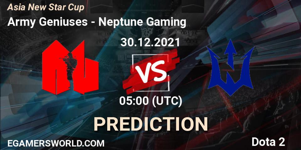 Army Geniuses - Neptune Gaming: Maç tahminleri. 30.12.2021 at 05:13, Dota 2, Asia New Star Cup