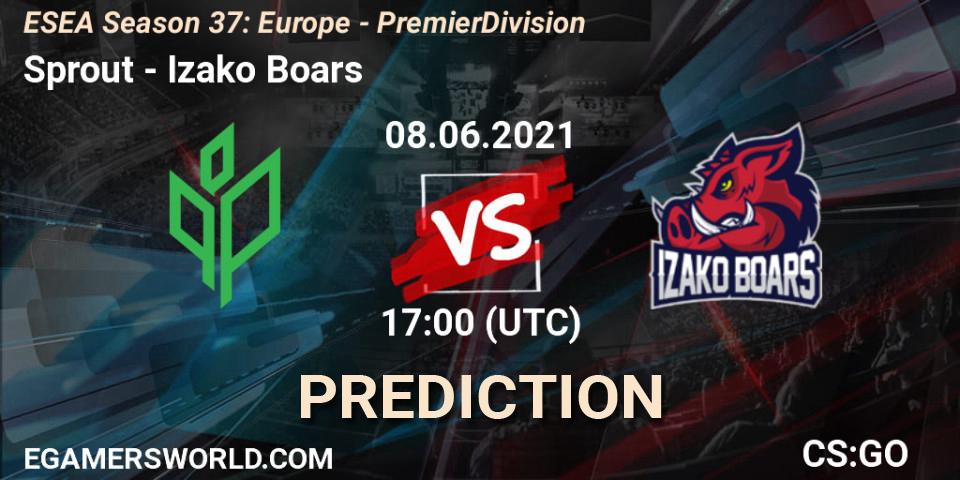 Sprout - Izako Boars: Maç tahminleri. 08.06.2021 at 17:00, Counter-Strike (CS2), ESEA Season 37: Europe - Premier Division