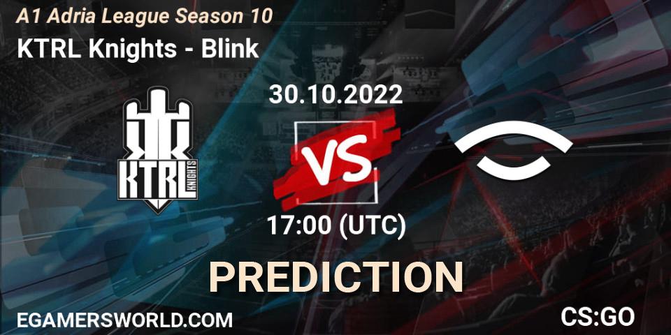 KTRL Knights - Blink: Maç tahminleri. 30.10.22, CS2 (CS:GO), A1 Adria League Season 10