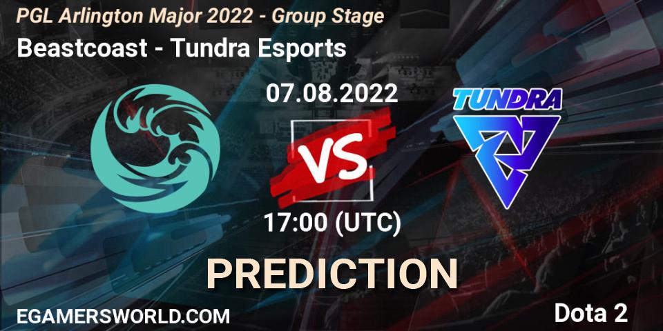 Beastcoast - Tundra Esports: Maç tahminleri. 07.08.2022 at 16:53, Dota 2, PGL Arlington Major 2022 - Group Stage