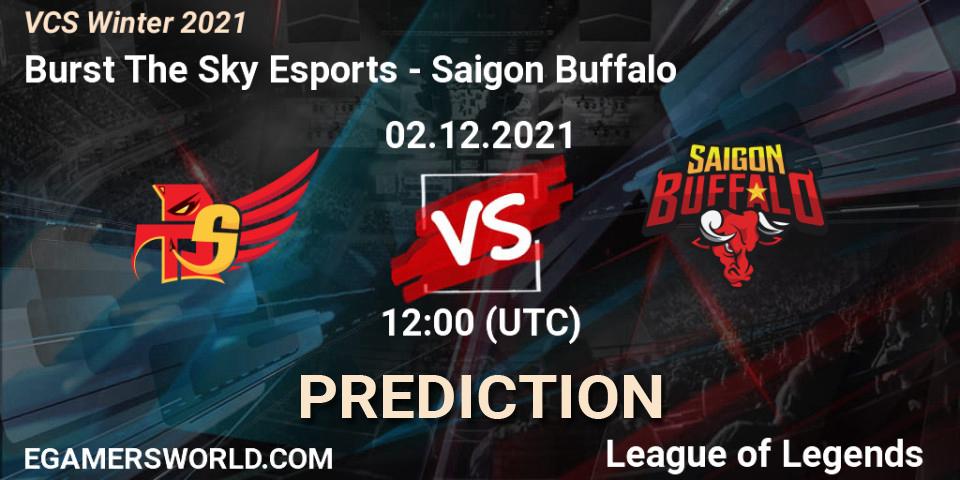 Burst The Sky Esports - Saigon Buffalo: Maç tahminleri. 02.12.2021 at 12:00, LoL, VCS Winter 2021
