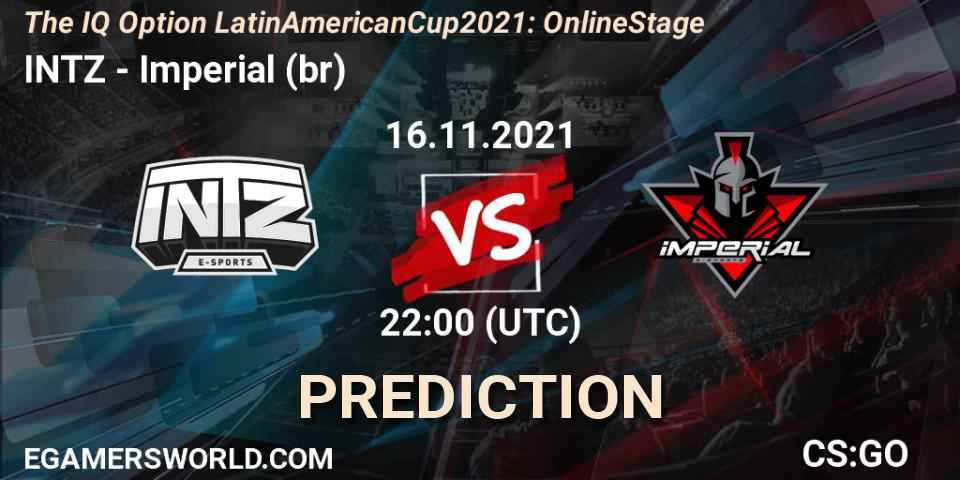 INTZ - Imperial (br): Maç tahminleri. 16.11.2021 at 22:00, Counter-Strike (CS2), The IQ Option Latin American Cup 2021: Online Stage