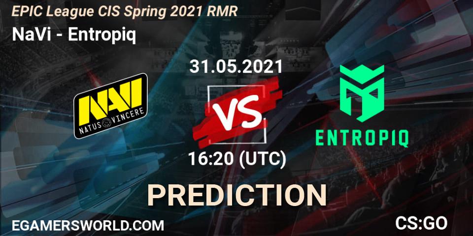 NaVi - Entropiq: Maç tahminleri. 01.06.2021 at 16:00, Counter-Strike (CS2), EPIC League CIS Spring 2021 RMR