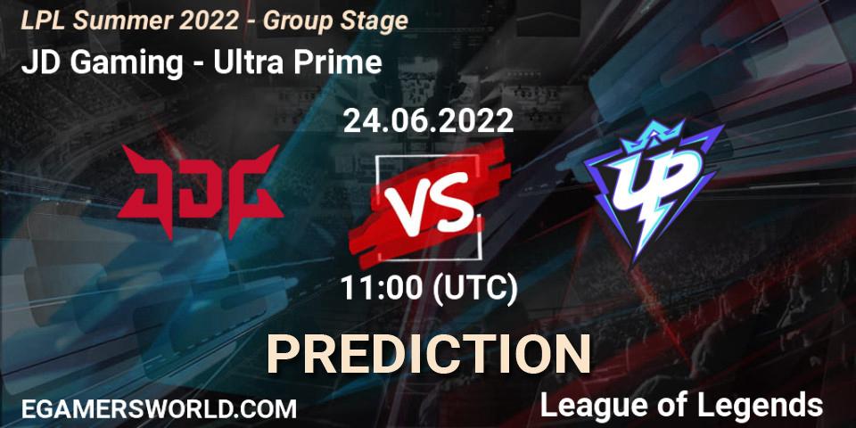 JD Gaming - Ultra Prime: Maç tahminleri. 24.06.22, LoL, LPL Summer 2022 - Group Stage