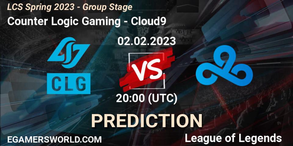 Counter Logic Gaming - Cloud9: Maç tahminleri. 02.02.23, LoL, LCS Spring 2023 - Group Stage