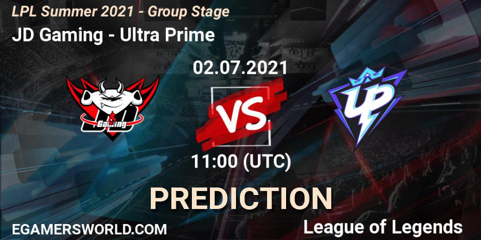 JD Gaming - Ultra Prime: Maç tahminleri. 02.07.21, LoL, LPL Summer 2021 - Group Stage