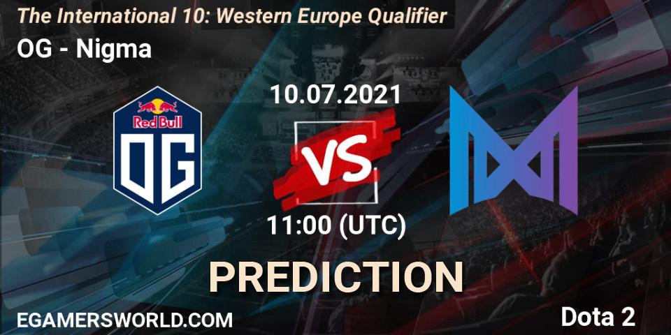 OG - Nigma Galaxy: Maç tahminleri. 10.07.2021 at 11:03, Dota 2, The International 10: Western Europe Qualifier