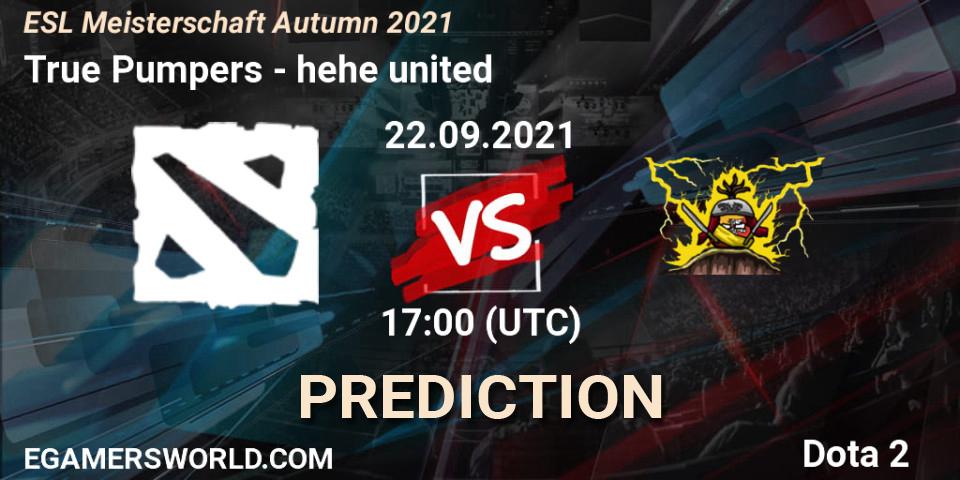True Pumpers - hehe united: Maç tahminleri. 22.09.2021 at 17:04, Dota 2, ESL Meisterschaft Autumn 2021