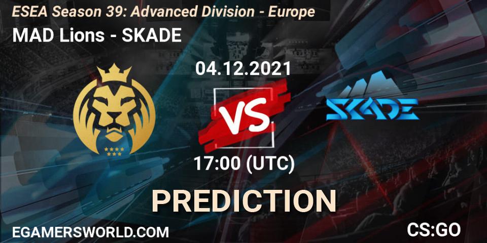 MAD Lions - SKADE: Maç tahminleri. 04.12.2021 at 17:00, Counter-Strike (CS2), ESEA Season 39: Advanced Division - Europe