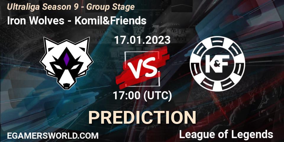 Iron Wolves - Komil&Friends: Maç tahminleri. 17.01.2023 at 17:00, LoL, Ultraliga Season 9 - Group Stage