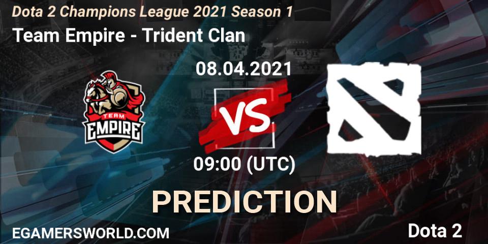 Team Empire - Trident Clan: Maç tahminleri. 07.04.2021 at 08:59, Dota 2, Dota 2 Champions League 2021 Season 1