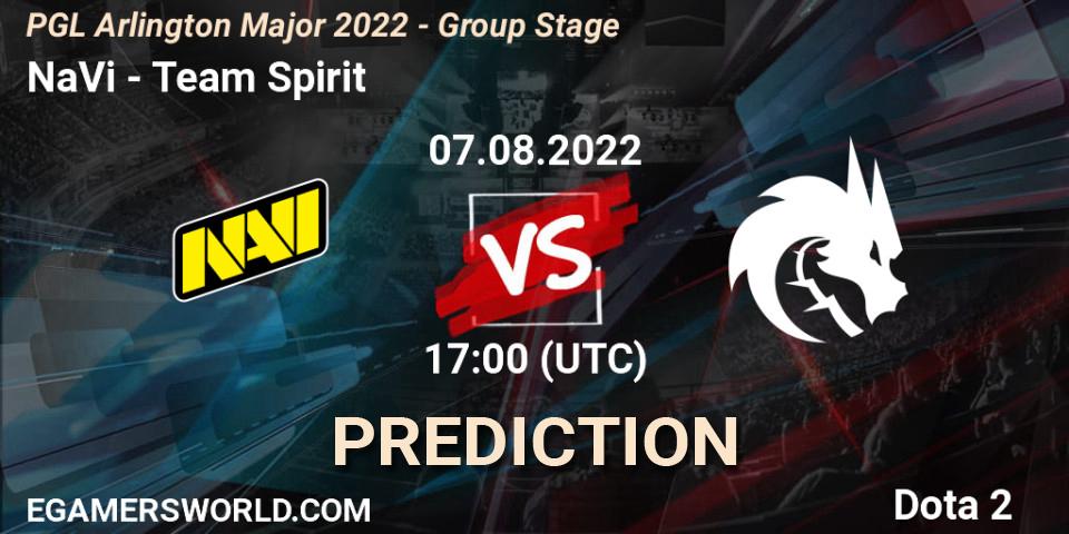 NaVi - Team Spirit: Maç tahminleri. 07.08.22, Dota 2, PGL Arlington Major 2022 - Group Stage