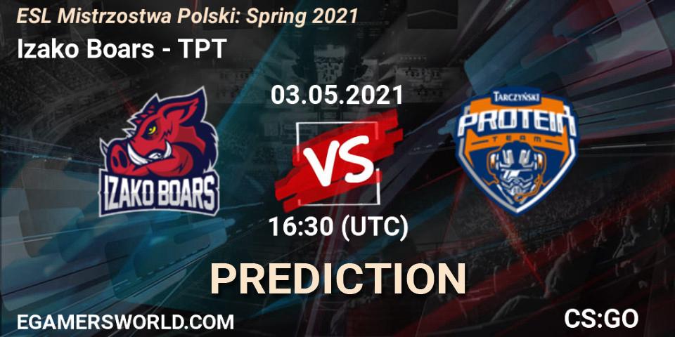Izako Boars - TPT: Maç tahminleri. 03.05.2021 at 16:50, Counter-Strike (CS2), ESL Mistrzostwa Polski: Spring 2021