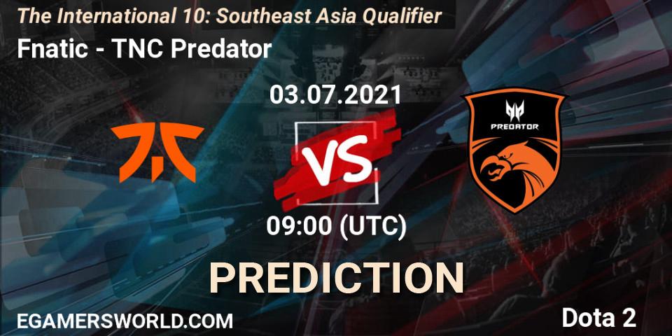 Fnatic - TNC Predator: Maç tahminleri. 03.07.21, Dota 2, The International 10: Southeast Asia Qualifier