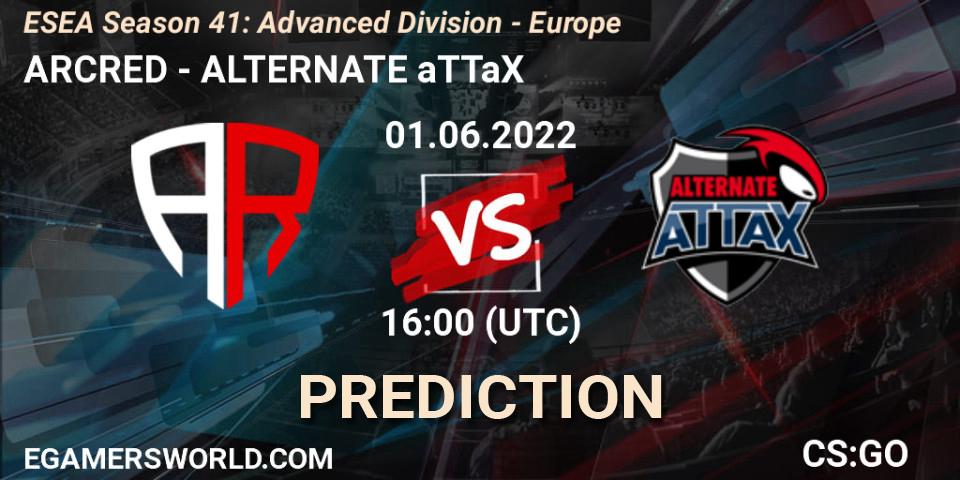 ARCRED - ALTERNATE aTTaX: Maç tahminleri. 01.06.2022 at 16:00, Counter-Strike (CS2), ESEA Season 41: Advanced Division - Europe