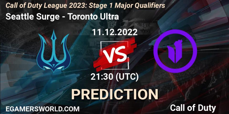 Seattle Surge - Toronto Ultra: Maç tahminleri. 11.12.2022 at 21:30, Call of Duty, Call of Duty League 2023: Stage 1 Major Qualifiers