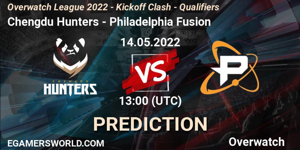 Chengdu Hunters - Philadelphia Fusion: Maç tahminleri. 27.05.2022 at 10:00, Overwatch, Overwatch League 2022 - Kickoff Clash - Qualifiers