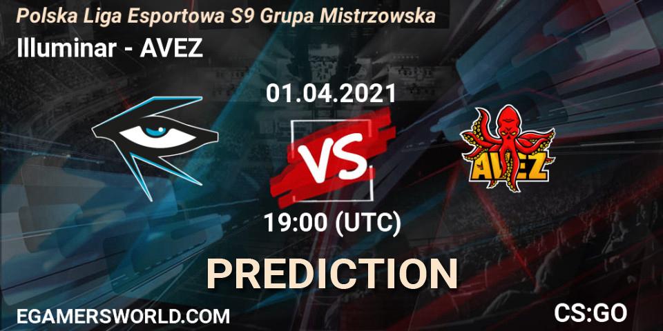 Illuminar - AVEZ: Maç tahminleri. 01.04.2021 at 19:00, Counter-Strike (CS2), Polska Liga Esportowa S9 Grupa Mistrzowska