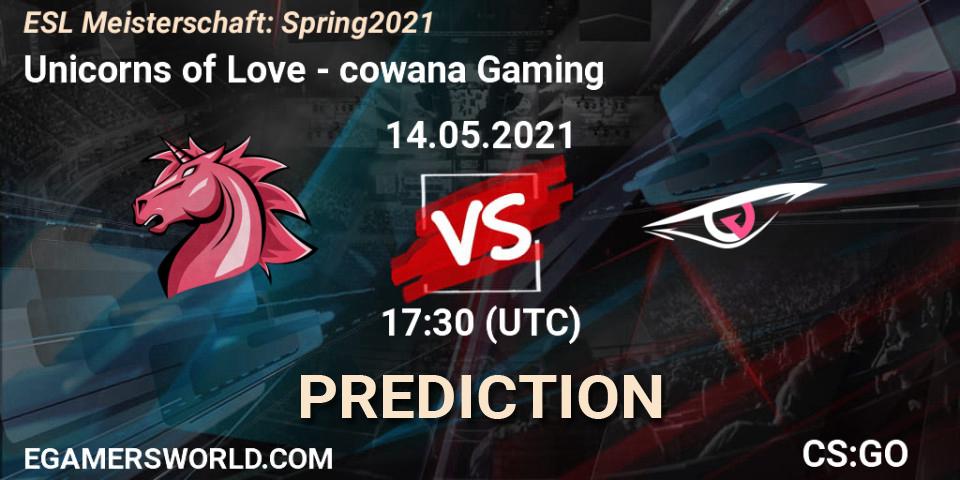 Unicorns of Love - cowana Gaming: Maç tahminleri. 14.05.2021 at 18:55, Counter-Strike (CS2), ESL Meisterschaft: Spring 2021