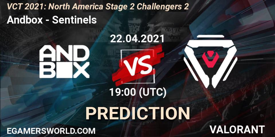 Andbox - Sentinels: Maç tahminleri. 22.04.2021 at 19:00, VALORANT, VCT 2021: North America Stage 2 Challengers 2