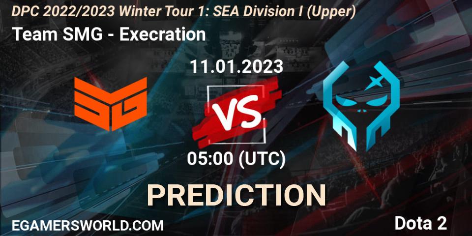 Team SMG - Execration: Maç tahminleri. 11.01.23, Dota 2, DPC 2022/2023 Winter Tour 1: SEA Division I (Upper)