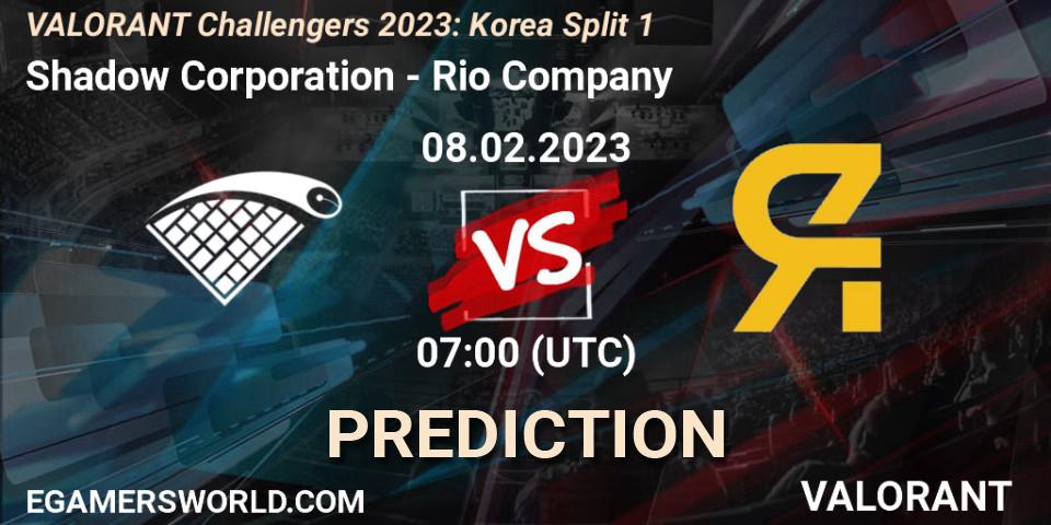 Shadow Corporation - Rio Company: Maç tahminleri. 08.02.23, VALORANT, VALORANT Challengers 2023: Korea Split 1